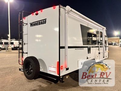 2026 Winnebago Micro Minnie — rear three-quarter view