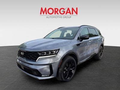 2021 Kia Sorento — rear three-quarter view