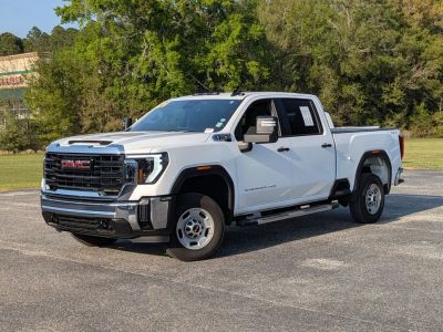 2024 GMC Sierra 2500HD Pro in White — front three-quarter view