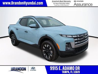 2026 Hyundai SANTA CRUZ SEL in Blue — front three-quarter view