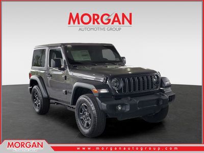2026 Jeep Wrangler Sport in Granite Crystal Metallic Clearcoat — front three-quarter view