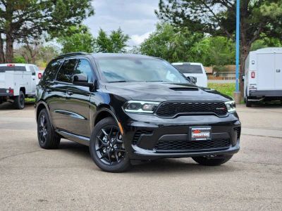 2026 Dodge Durango DURANGO GT AWD HEMI V8 in Diamond Black Clear-Coat Exterior Paint — front three-quarter view