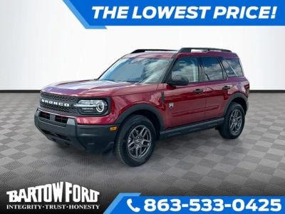 2026 Ford Bronco Sport Big Bend in Ruby Red Metallic — front three-quarter view