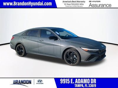 2026 Hyundai ELANTRA SEL Sport in Gray — front three-quarter view