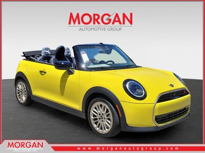 2026 MINI Convertible Cooper S in Yellow — front three-quarter view