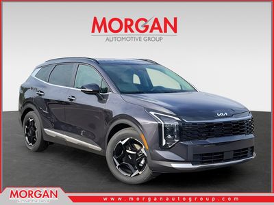 2026 Kia Sportage EX in Gray — front three-quarter view