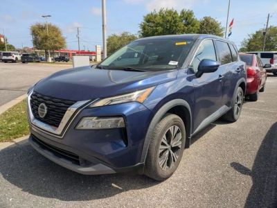 2021 Nissan Rogue SV in Blue — front three-quarter view