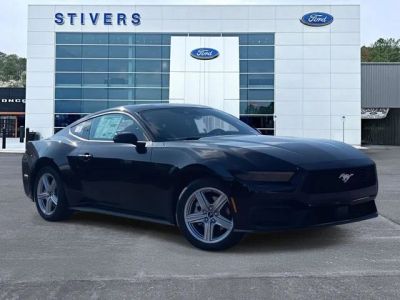 2026 Ford Mustang EcoBoost in Black — front three-quarter view