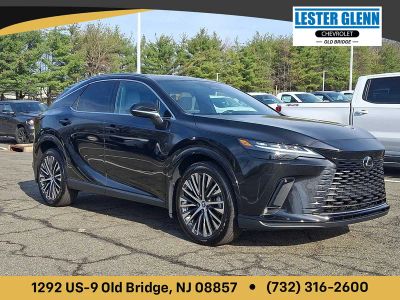 2024 Lexus RX 350 Premium Plus in Caviar — front three-quarter view