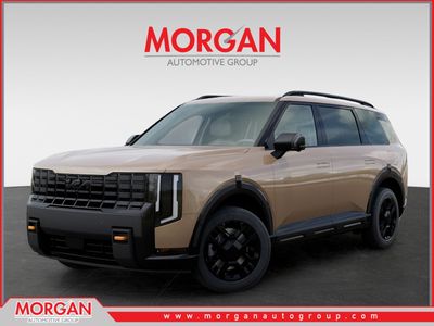 2027 Kia Telluride X-Pro SX in Terrain Brown — front three-quarter view