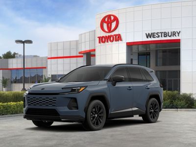 2026 Toyota RAV4 Plug-in Hybrid SE in Storm Cloud — front three-quarter view