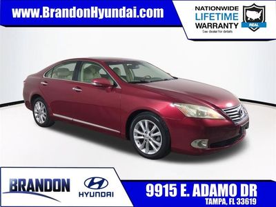 2010 Lexus ES 350 in Red — front three-quarter view