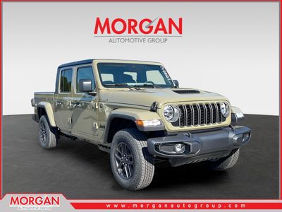 2026 Jeep Gladiator Sport S in Green — front three-quarter view