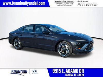 2026 Hyundai SONATA SEL Sport in Blue — front three-quarter view