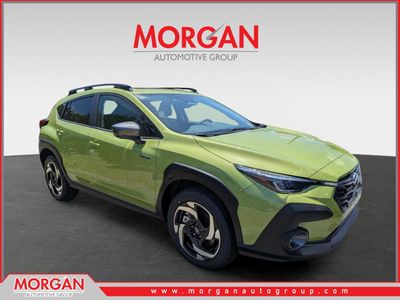 2026 Subaru Crosstrek Limited Hybrid in Citron Yellow Pearl — front three-quarter view