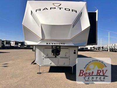 2026 Keystone RV Raptor — rear three-quarter view