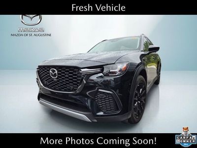 2025 Mazda CX-70 3.3 Turbo Premium in Black — front three-quarter view