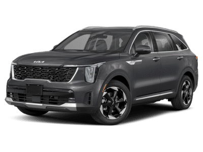 2026 Kia Sorento Hybrid EX in Gray — front three-quarter view