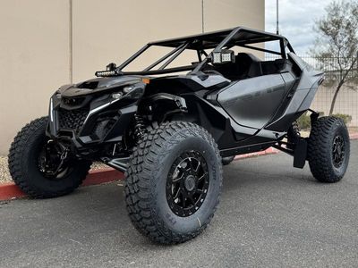 2026 Can-Am Maverick R X RS with Smart-Shox Triple Black — side profile view