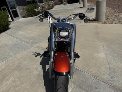 2025 Harley-Davidson FLFB - Fat Boy — rear three-quarter view