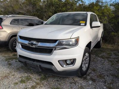 2016 Chevrolet Colorado LT in White — front three-quarter view