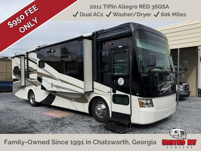 2011 Tiffin Motorhomes Allegro RED in 5 Full Body Paint Choices — front three-quarter view