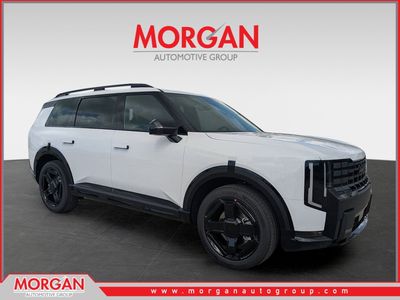 2027 Kia Telluride X-Line EX in Glacial White Pearl — front three-quarter view
