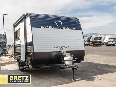 2026 Keystone RV Springdale Mini — front three-quarter view