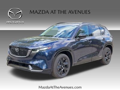 2026 Mazda CX-5 2.5 S Premium in Blue — front three-quarter view