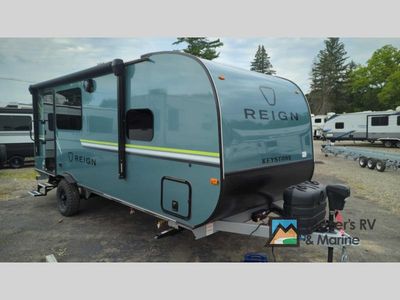 2026 Keystone RV Reign — front three-quarter view