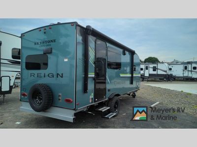 2026 Keystone RV Reign — rear three-quarter view