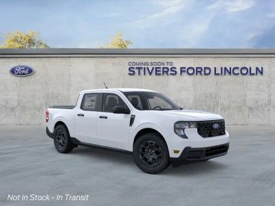 2026 Ford Maverick XLT in Oxford White — front three-quarter view