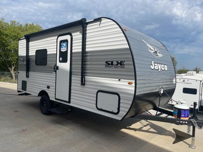 2026 Jayco Jay Flight SLX — front three-quarter view