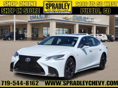 2018 Lexus LS LS 500 in White — front three-quarter view