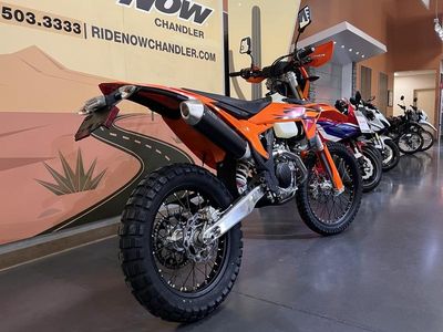 2026 KTM 500 EXC-F — rear three-quarter view