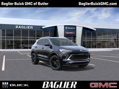2026 Buick Encore GX Sport Touring in Ebony Twilight Metallic — front three-quarter view