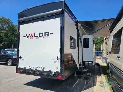 2026 Alliance RV Valor All-Access — rear three-quarter view