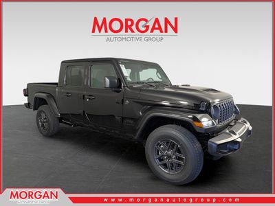 2026 Jeep Gladiator Sport S in Black — front three-quarter view