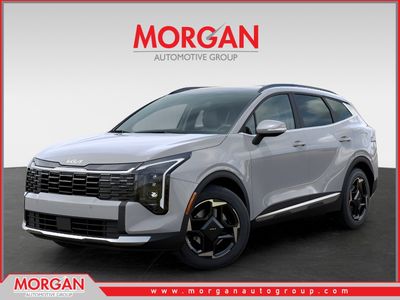 2026 Kia Sportage EX in Wolf Gray — front three-quarter view