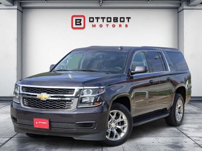 2018 Chevrolet Suburban LS in Gray — front three-quarter view