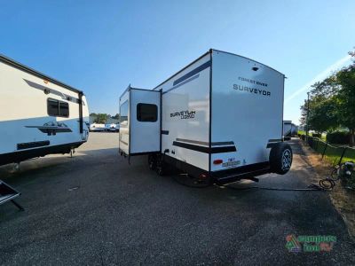 2027 Forest River RV Surveyor Legend — rear three-quarter view
