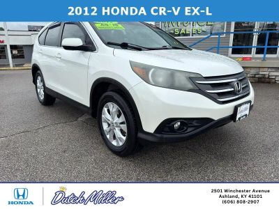 2012 Honda CR-V EX-L in White Diamond Pearl — front three-quarter view
