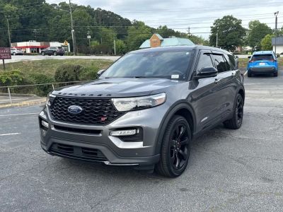 2022 Ford Explorer — rear three-quarter view