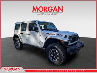 2026 Jeep Wrangler Rubicon in White/off-white — front three-quarter view