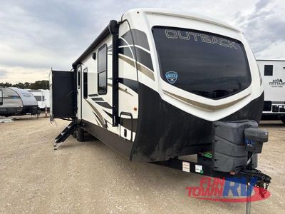 2022 Keystone RV Outback — rear three-quarter view