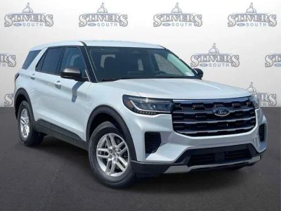 2026 Ford Explorer Active in White — front three-quarter view