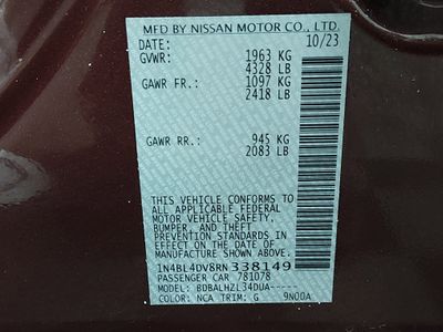 2024 Nissan Altima — photo 19 view