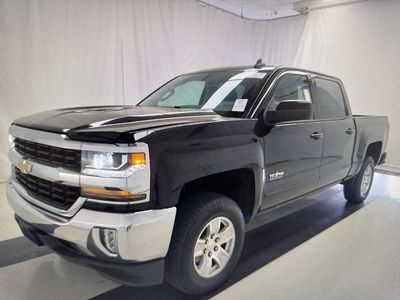 2018 Chevrolet Silverado 1500 LT in Black — front three-quarter view