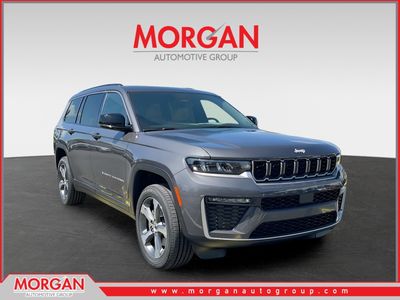 2026 Jeep Grand Cherokee L Limited in Gray — front three-quarter view