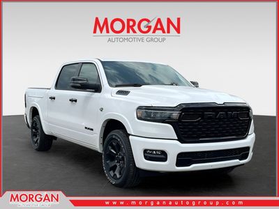 2026 Ram 1500 Big Horn/Lone Star in White — front three-quarter view